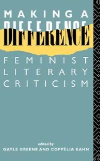 Buy Making a Difference (English, Gayle Green | Coppélia Kahn) — BookShops.in