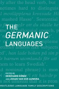 Buy The Germanic Languages (English, Ekkehard Konig | Johan Van Der Auwera) — BookShops.in