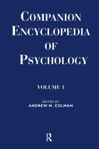 Buy Companion Encyclopedia of Psychology (English, Colman Andrew M.) — BookShops.in