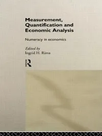 Buy Measurement, Quantification and Economic Analysis (English, Rima Ingrid H.) — BookShops.in