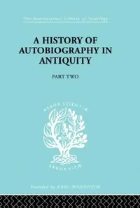 Buy A History of Autobiography in Antiquity (English, Misch Georg) — BookShops.in