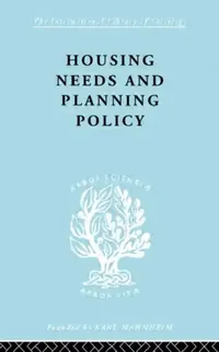 Buy Housing Needs and Planning Policy (English, Cullingworth J Barry) — BookShops.in