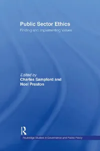 Buy Public Sector Ethics (English, Noel Preston | Charles Sampford) — BookShops.in