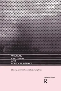 Buy Welfare, Exclusion and Political Agency (English, Batsleer Janet) — BookShops.in