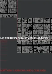 Buy Measuring Quality in Planning (English, Matthew Carmona) — BookShops.in