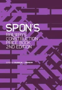 Buy Spon's Railways Construction Price Book (English, Franklin + Andrews) — BookShops.in