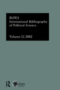 Buy Ibss: Political Science: 2002 Vol.51 (English, Compiled by the British Library of Polit) — BookShops.in