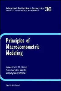 Buy Principles of Macroeconometric Modeling (English, L. R. Klein | W. Welfe | A. Welfe) — BookShops.in