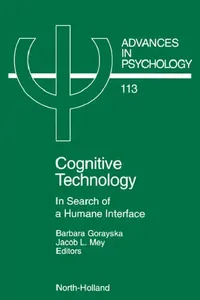 Buy Cognitive Technology (English, J. L. Mey | B. Gorayska) — BookShops.in