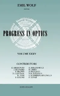 Buy Progress in Optics (English, Emil Wolf) — BookShops.in