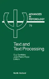 Buy Advances in Psychology V79 (English, G. Denhiere G. | Denhiere G.) — BookShops.in