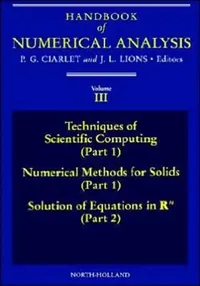 Buy Techniques of Scientific Computing (Part 1) - Solution of Equations in RN (English, P. G. Ciarlet) — BookShops.in