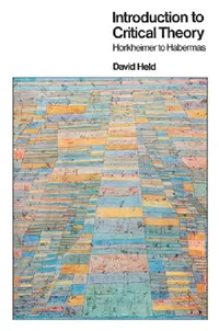 Buy Introduction to Critical Theory (English, David Held) — BookShops.in