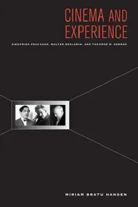 Buy Cinema and Experience (English, Miriam Hansen | Edward Dimendberg) — BookShops.in