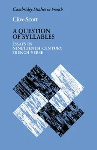 Buy A Question of Syllables (English, Clive Scott | Michael Sheringham) — BookShops.in