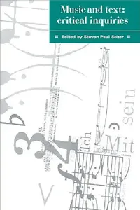 Buy Music and Text (English, Steven Paul Scher | Scher Steven Paul) — BookShops.in