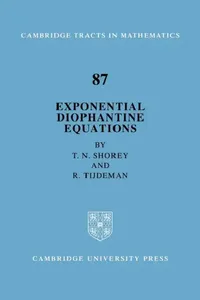Buy Exponential Diophantine Equations (English, T. N. Shorey | R. Tijdeman) — BookShops.in