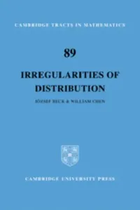 Buy Irregularities of Distribution (English, Jozsef Beck | William W. L. Chen) — BookShops.in