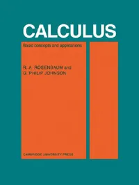 Buy Calculus (English, R. A. Rosenbaum | G. P. Johnson | Rosenbaum R. a.) — BookShops.in