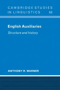 Buy English Auxiliaries (English, Anthony R. Warner) — BookShops.in