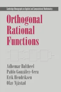 Buy Orthogonal Rational Functions (English, Adhemar Bultheel | Pablo Gonzalez-Vera | Erik Hendriksen) — BookShops.in