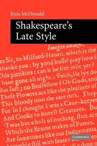 Buy Shakespeare's Late Style (English, Russ McDonald) — BookShops.in
