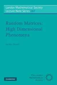 Buy Random Matrices (English, Gordon Blower) — BookShops.in