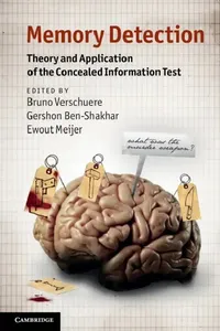 Buy Memory Detection (English, Bruno Verschuere | Gershon Ben-Shakhar | Ewout Meijer) — BookShops.in