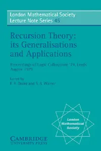Buy Recursion Theory, Its Generalisations and Applications (English, F. R. Drake | S. S. Wainer | N. J. Hitchin) — BookShops.in
