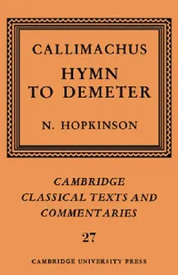 Buy Callimachus (English, Callimachus | N. Hopkinson | Neil Hopkinson) — BookShops.in