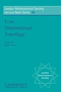 Buy Low Dimensional Topology (English, Roger Fenn | N. J. Hitchin | Roger Fenn) — BookShops.in
