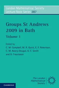 Buy Groups St Andrews 2009 in Bath (English, C. M. Campbell | M. R. Quick | E. F. Robertson) — BookShops.in