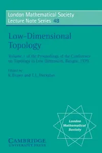 Buy Low-Dimensional Topology (English, T. L. Thickstun | N. J. Hitchin | R. Brown) — BookShops.in