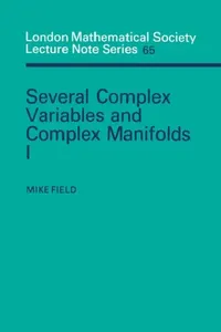 Buy Several Complex Variables and Complex Manifolds I (English, Mike Field | N. J. Hitchin) — BookShops.in