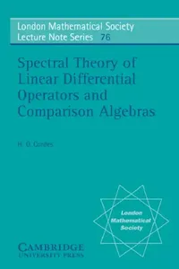Buy Spectral Theory of Linear Differential Operators and Comparison Algebras (English, H. O. Cordes | Heinz Otto Cordes | N. J. Hitchin) — BookShops.in