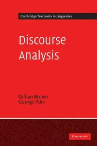 Buy Discourse Analysis (English, Gillian Brown | George Yule | S. R. Anderson) — BookShops.in