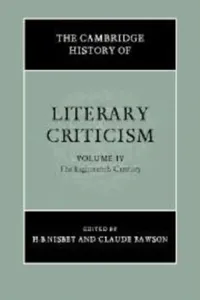 Buy The Cambridge History of Literary Criticism (English, H. B. Nisbet | Claude Rawson) — BookShops.in