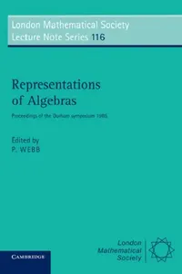 Buy Representations of Algebras (English, P. J. Webb | P. J. Webb) — BookShops.in