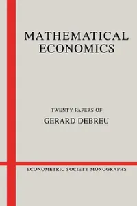 Buy Mathematical Economics (English, Gerard Debreu | Andrew Chesher | Matthew Jackson) — BookShops.in