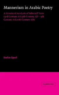 Buy Mannerism in Arabic Poetry (English, Stefan Sperl) — BookShops.in