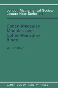 Buy Maximal Cohen-Macaulay Modules Over Cohen-Macaulay Rings (English, Yuji Yoshino | Y. Yoshino | Yoshino Y) — BookShops.in