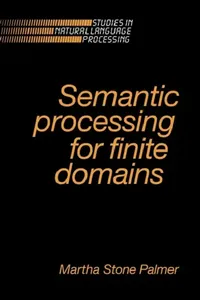 Buy Semantic Processing for Finite Domains (English, Martha Stone Palmer) — BookShops.in