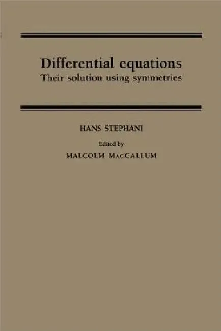 Differential Equations (English, Hans Stephani | Malcolm A. MacCallum | Hans Stephani)