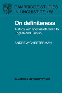 Buy On Definiteness (English, Andrew Chesterman) — BookShops.in
