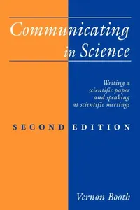Buy Communicating in Science (English, Vernon Booth | Booth | Booth Vernon) — BookShops.in