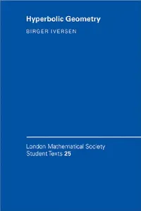 Buy Hyperbolic Geometry (English, Birger Iversen | J. W. Bruce) — BookShops.in