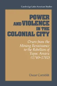 Buy Power and Violence in the Colonial City (English, Oscar Cornbilt | Oscar Cornblit | Cornblit Oscar) — BookShops.in