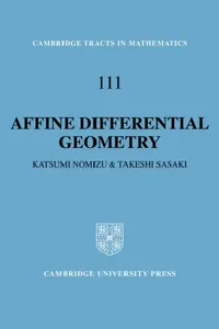 Buy Affine Differential Geometry (English, Katsumi Nomizu | Nomizu Katsumi | Sasaki Takeshi) — BookShops.in