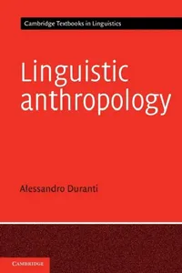 Buy Linguistic Anthropology (English, Alessandro Duranti) — BookShops.in