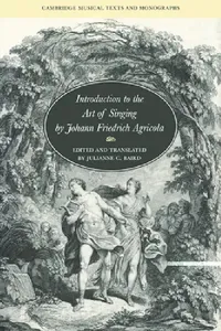 Buy Introduction to the Art of Singing by Johann Friedrich Agricola | Cambridge University Press Hardcover | Buy Online at Bookshops.in — BookShops.in